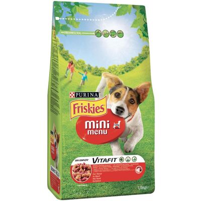 Friskies - Mini Menu Manzo - Piccolo - 1,5 kg - Cibo per cani Friskies - Mini Menu Manzo - Piccolo - 1,5 kg - Cibo per cani
