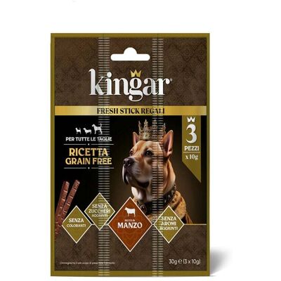 Kingar Dog Snack 3x10g Manzo - Kingar Dog Snack 3x10g Manzo -