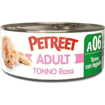 Petreet Natura Tonno Rosa con Fagiolini 70 g - Petreet Natura Tonno Rosa con Fagiolini 70 g -
