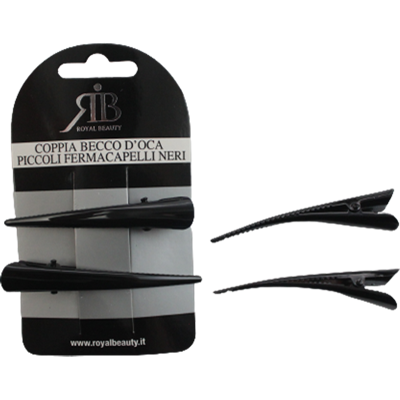 Royal Beauty Becco Capelli Piccolo Nero 2 pz - Royal Beauty Becco Capelli Piccolo Nero 2 pz -