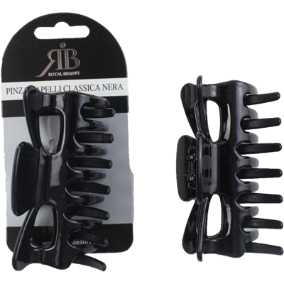Royal Beauty Pinza Capelli Classica Nera - Royal Beauty Pinza Capelli Classica Nera -