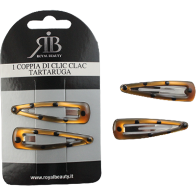 Royal Beauty Coppia Clic Clac Tartaruga - Royal Beauty Coppia Clic Clac Tartaruga -