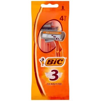 Bic Rasoio 3 Lame Sensitive 4 Pezzi - Bic Rasoio 3 Lame Sensitive 4 Pezzi -