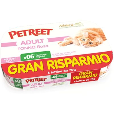 Petreet Cat Tonno rosa con fagiolini 6 x 70 gr Petreet Cat Tonno rosa con fagiolini 6 x 70 gr