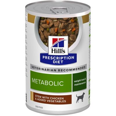 Hill's Prescription Diet Dog Metabolic Spezzatino Pollo e Verdure 354 gr Hill's Prescription Diet Dog Metabolic Spezzatino Pollo e Verdure 354 gr