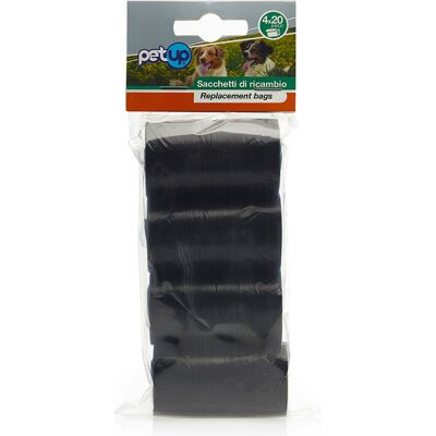 Petup Sacchetti igienici per cani - 20 pezzi, 4 rotoli Petup Sacchetti igienici per cani - 20 pezzi, 4 rotoli