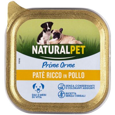 Naturalpet Prime Orme Puppy Paté ricco in Pollo 150 gr Naturalpet Prime Orme Puppy Paté ricco in Pollo 150 gr