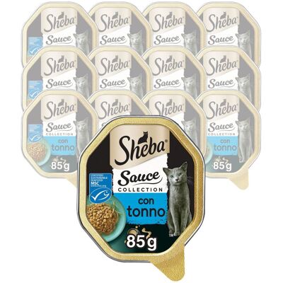 Collezione di salse Sheba per gatti - Tonno - Cibo umido Collezione di salse Sheba per gatti - Tonno - Cibo umido