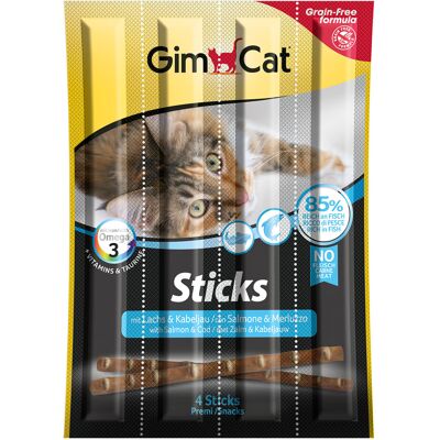 Gimcat Sticks Salmone Trota 4 x 5 gr Gimcat Sticks Salmone Trota 4 x 5 gr