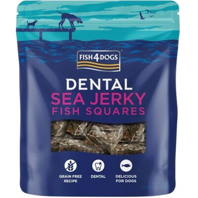 Fish4Dogs Dental Sea Jerky Fish Squares Snack 115 gr Fish4Dogs Dental Sea Jerky Fish Squares Snack 115 gr
