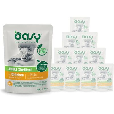 Cibo umido Oasy per gatti sterilizzati - 85g Cibo umido Oasy per gatti sterilizzati - 85g