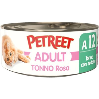 Petreet Cat Tonno rosa Tonno con sedano 70 gr Petreet Cat Tonno rosa Tonno con sedano 70 gr