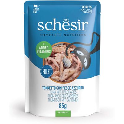 Schesir Cat Tonnetto con Pesce Azzurro in jelly 85 gr Schesir Cat Tonnetto con Pesce Azzurro in jelly 85 gr
