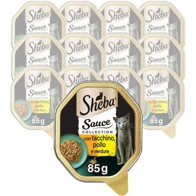 Sheba - Creazioni Speciali Salsa Tacchino Pollo - 85 g - Cat Food Sheba - Creazioni Speciali Salsa Tacchino Pollo - 85 g - Cat Food