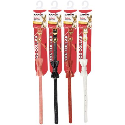 Collare per cani PetBrand Camon - Similpelle, Fiocco, 4 Colori - Collare per cani Collare per cani PetBrand Camon - Similpelle, Fiocco, 4 Colori - Collare per cani
