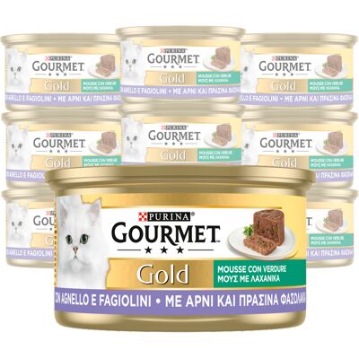 Gourmet Gold - Cat Adult Mousse - Agnello - Fagiolini - Cibo per gatti Gourmet Gold - Cat Adult Mousse - Agnello - Fagiolini - Cibo per gatti