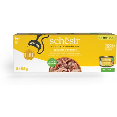 Schesir Cat Tonnetto con Surimi 6x85 gr Schesir Cat Tonnetto con Surimi 6x85 gr