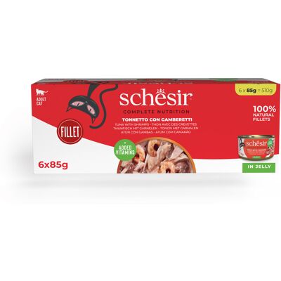 Schesir Cat Tonnetto con Gamberetti 6x85 gr Schesir Cat Tonnetto con Gamberetti 6x85 gr