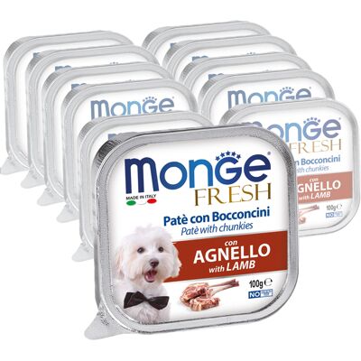 Cibo umido Monge Fresh Agnello - Alimento di alta qualità per cani Cibo umido Monge Fresh Agnello - Alimento di alta qualità per cani