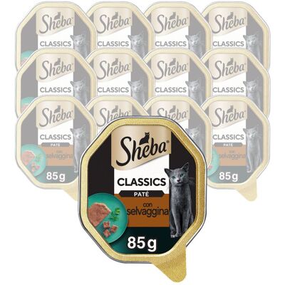 Sheba - Multipack Paté per Gatti Selvaggina 22x85G Sheba - Multipack Paté per Gatti Selvaggina 22x85G