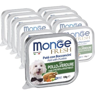 Cibo umido Monge - Pollo e Verdure - 100g Cibo umido Monge - Pollo e Verdure - 100g