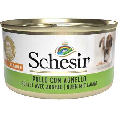 Schesir Dog Pollo con Agnello 85 gr - Cibo per cani Schesir Dog Pollo con Agnello 85 gr - Cibo per cani