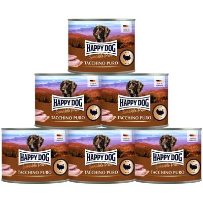 Happy Dog Sensible Pure Tacchino Puro 200 gr Happy Dog Sensible Pure Tacchino Puro 200 gr