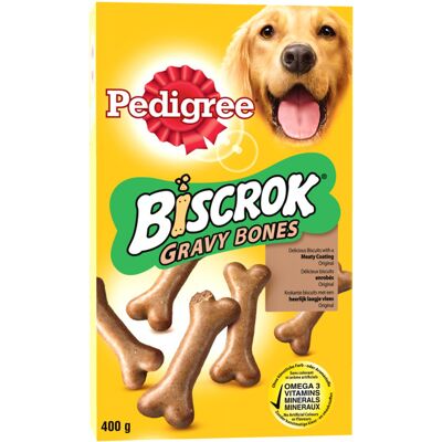 Pedigree Dog Adult Gravy Bones Biscotti da 400 gr Pedigree Dog Adult Gravy Bones Biscotti da 400 gr