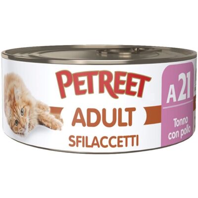 Petreet Cat Sfilaccetti Tonno con pollo 70 gr Petreet Cat Sfilaccetti Tonno con pollo 70 gr