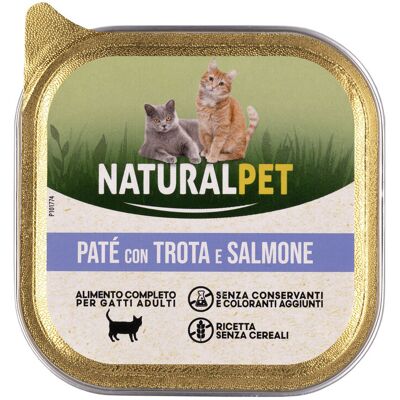 Naturalpet Cat Adult Paté con Trota e Salmone 100 gr Naturalpet Cat Adult Paté con Trota e Salmone 100 gr