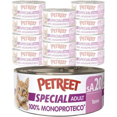 Petreet Cat 100% Monoproteico Tonno 60 gr Petreet Cat 100% Monoproteico Tonno 60 gr