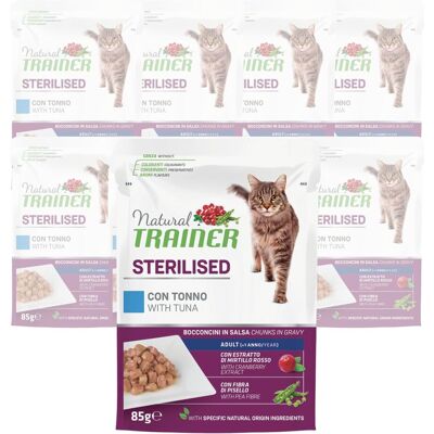 Natural Trainer Cat Sterilised con Tonno 85 gr Natural Trainer Cat Sterilised con Tonno 85 gr