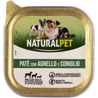 Naturalpet - Dog Paté Lamb & Rabbit - Adult - Dog food pate Naturalpet - Dog Paté Lamb & Rabbit - Adult - Dog food pate