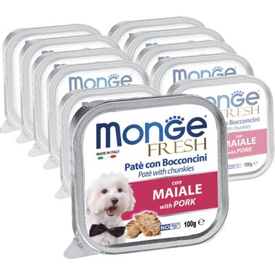Cibo per cani Monge Fresh Maiale - 100g Cibo per cani Monge Fresh Maiale - 100g
