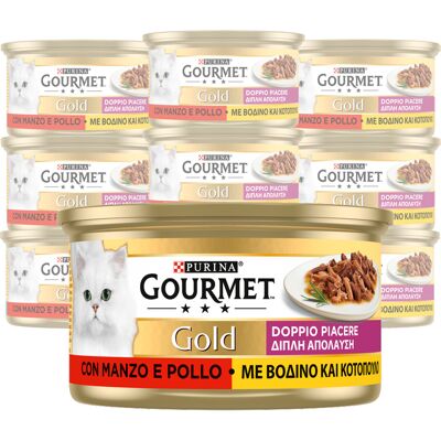 Gourmet Gold Cat Adult Doppio Piacere con Manzo e Pollo - Cat Food Gourmet Gold Cat Adult Doppio Piacere con Manzo e Pollo - Cat Food