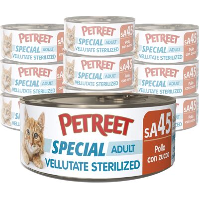 Petreet Vellutate Cat Sterilized Pollo con zucca 70 gr sA45 Petreet Vellutate Cat Sterilized Pollo con zucca 70 gr sA45