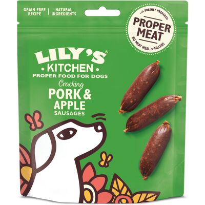 Lily's Kitchen Snack per Cani Adulti Salsicce di Maiale e Mela Lily's Kitchen Snack per Cani Adulti Salsicce di Maiale e Mela