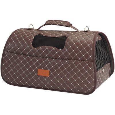Camon Borsa trasportino trapuntata "Rombo" Marrone 42x25x25 cm Camon Borsa trasportino trapuntata "Rombo" Marrone 42x25x25 cm