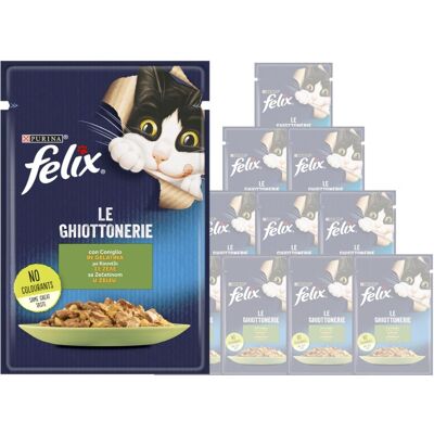 Felix Le Ghiottonerie Cat Adult con Coniglio 85 gr Felix Le Ghiottonerie Cat Adult con Coniglio 85 gr