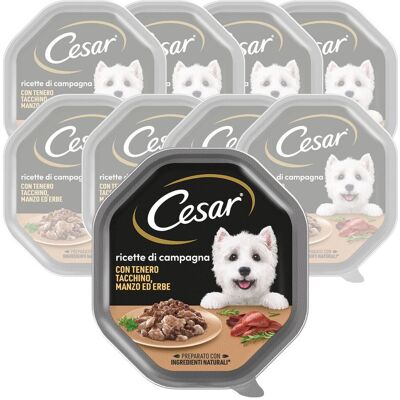 Cesar Dog Ricette di Campagna con Manzo e Tacchino 150 gr Cesar Dog Ricette di Campagna con Manzo e Tacchino 150 gr