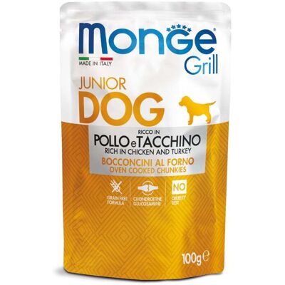 Monge Cibo per Cuccioli Pollo Tacchino Senza Cereali Monge Cibo per Cuccioli Pollo Tacchino Senza Cereali
