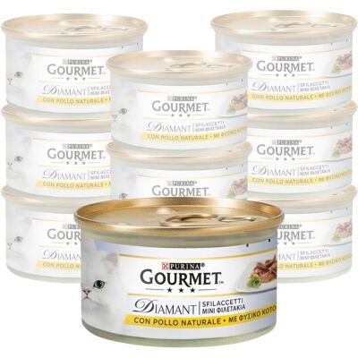 Gourmet Diamant Cat Adult Sfilaccetti con Pollo Naturale 85 gr Gourmet Diamant Cat Adult Sfilaccetti con Pollo Naturale 85 gr