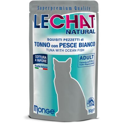 LeChat Natural Cibo per Gatti Adulti Tonno con Pesce Bianco LeChat Natural Cibo per Gatti Adulti Tonno con Pesce Bianco