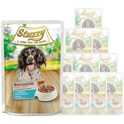 Stuzzy Dog Bocconcini con Pesce Oceanico in Gelatina 100 gr Stuzzy Dog Bocconcini con Pesce Oceanico in Gelatina 100 gr