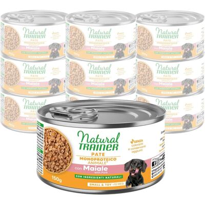 Alimento umido Natural Trainer Sensitive No Gluten per cani piccoli e toy - 24x150g Alimento umido Natural Trainer Sensitive No Gluten per cani piccoli e toy - 24x150g