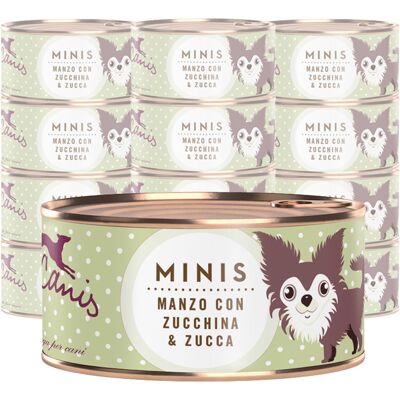 Terra Canis Dog Minis Manzo con Zucchino e Zucca 100 gr Terra Canis Dog Minis Manzo con Zucchino e Zucca 100 gr