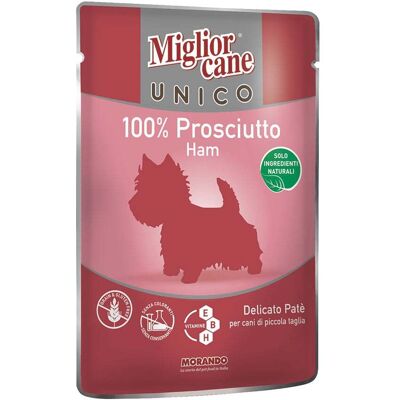 Migliorcane Unico Dog Adult Mini patè con Prosciutto 100 gr Migliorcane Unico Dog Adult Mini patè con Prosciutto 100 gr