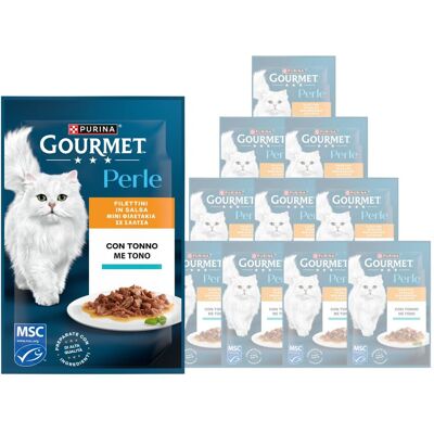 Gourmet Perle Cat Adult Filettini in Salsa con Tonno 85 gr Gourmet Perle Cat Adult Filettini in Salsa con Tonno 85 gr