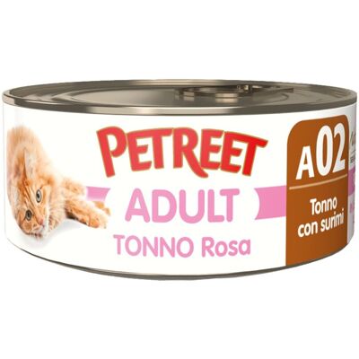 Petreet Cat Tonno rosa Tonno con surimi 70 gr Petreet Cat Tonno rosa Tonno con surimi 70 gr