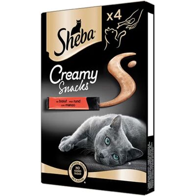 Sheba Creamy Cat Snack Manzo 4 x 12 gr Sheba Creamy Cat Snack Manzo 4 x 12 gr